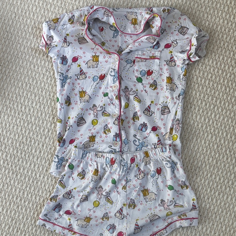 Roller Rabbit Birthday Bonanza Pajama Set Size XS
